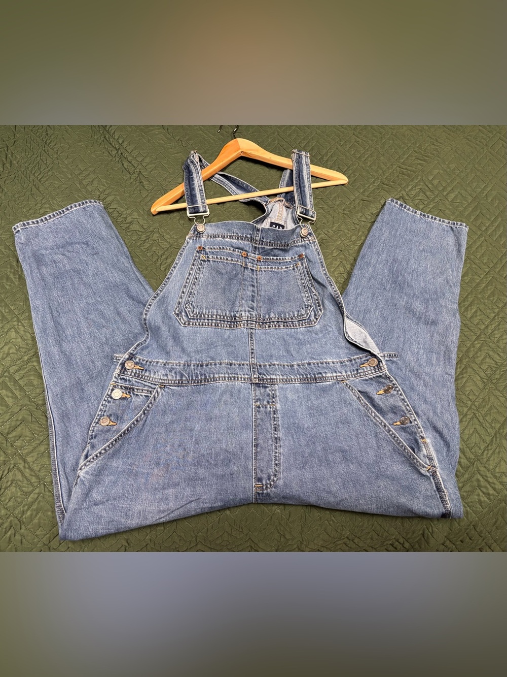GAP Light Blue Denim Tapered Women's Overalls
